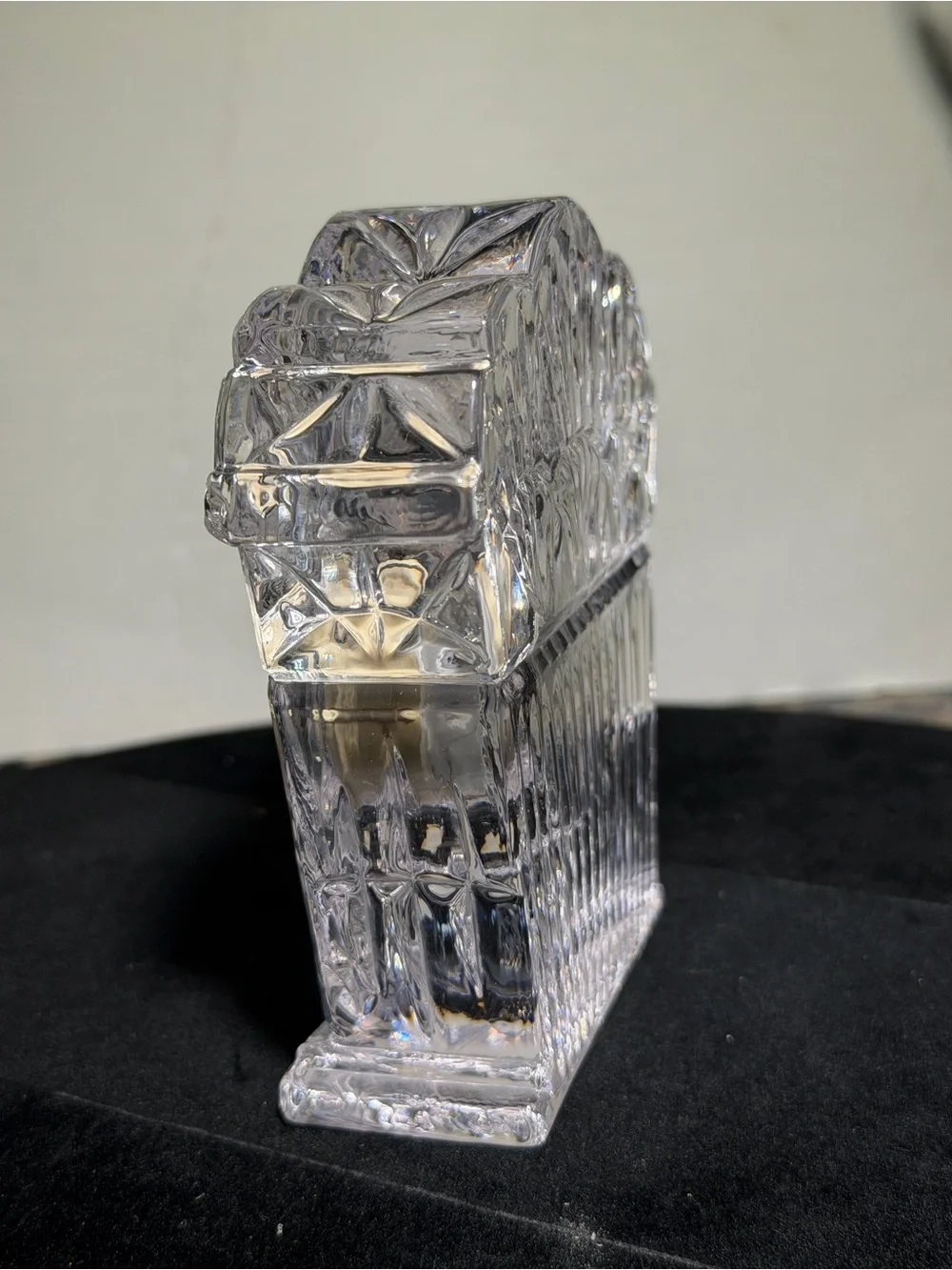 Royal Gallery 24% Lead Crystal Quartz Desk Clock Taiwan Mantel Clock
